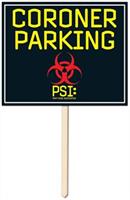 Coroner Parking Yard Sign