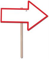"Blank" Arrow Yard Sign