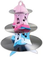 Rock & Roll Record Cupcake Stand
