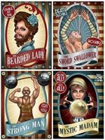 Vintage Circus Poster Cutouts