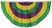 Mardi Gras Fabric Bunting