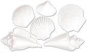 White Plastic Seashells