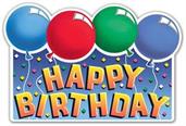 Glittered Happy Birthday Sign