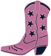 Foil Cowboy Boot Silhouette