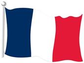 French Flag Cutout
