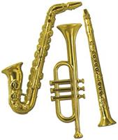Gold Plastic Musical Instruments