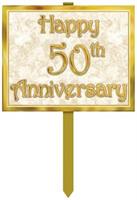 "50th" Anniversary Yard Sign