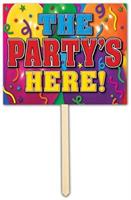 The Party's Here! Yard Sign
