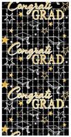 Congrats Grad Metallic Square Curtain