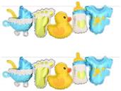 Baby Boy Balloon Streamers