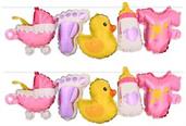 Baby Girl Balloon Streamers