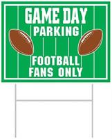 Plastic Game Day Parking Yard Sign