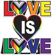 3-D Love Is Love Centerpiece