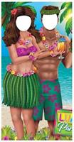 Luau Couple Photo Prop Stand-Up