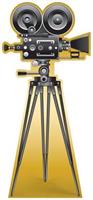Red Carpet Movie Camera Stand-Up