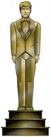 Red Carpet Male Statuette Stand-Up