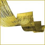 1-Ply Metallic Fringe Ceiling Curtain