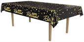 Metallic Happy Retirement Tablecover