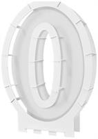 Balloon Mosaic Number "0" Frame