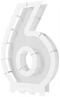 Balloon Mosaic Number "6" Frame