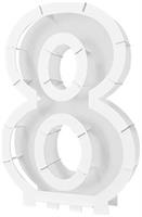 Balloon Mosaic Number "8" Frame