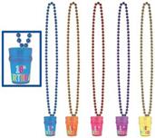 "18th" Birthday Beads w/Glass
