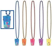 "19th" Birthday Beads w/Glass