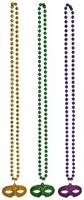 Beads w/Glittered Mask Medallion