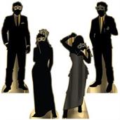 Masquerade Silhouette Stand-Ups