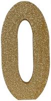 3-D Glittered "0" Centerpiece