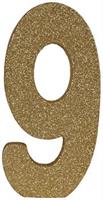 3-D Glittered "9" Centerpiece