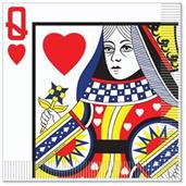 Queen Of Hearts Luncheon Napkins