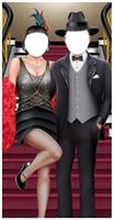 Great 20's Couple Photo Prop Stand-Up