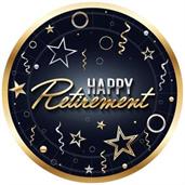 Happy Retirement Plates
