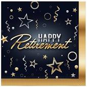 Happy Retirement Beverage Napkins