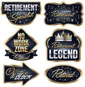 Happy Retirement Cutouts