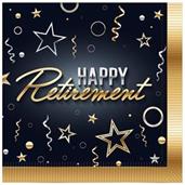 Happy Retirement Luncheon Napkins