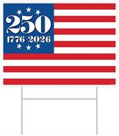 Plastic Semiquincentennial Yard Sign