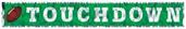 Metallic Touchdown Fringe Banner