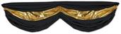 Black & Gold Fabric Bunting