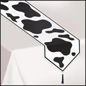 Printed Cow Print Table Runner