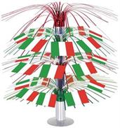 Italian Flag Cascade Centerpiece
