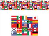 International Flag Decorating Material