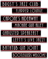 Gangster Street Sign Cutouts