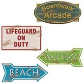 Beach Sign Cutouts