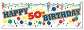 Happy "50th" Birthday Sign Banner