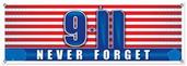 9/11 Never Forget Sign Banner