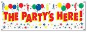 The Party's Here! Sign Banner