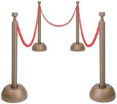 Red Rope Stanchion Set
