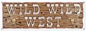 Wild Wild West Sign Banner